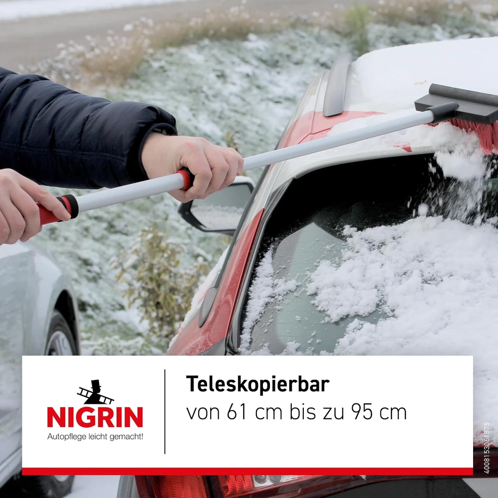 NIGRIN Šepetys su ledo grandikliu NIG6187