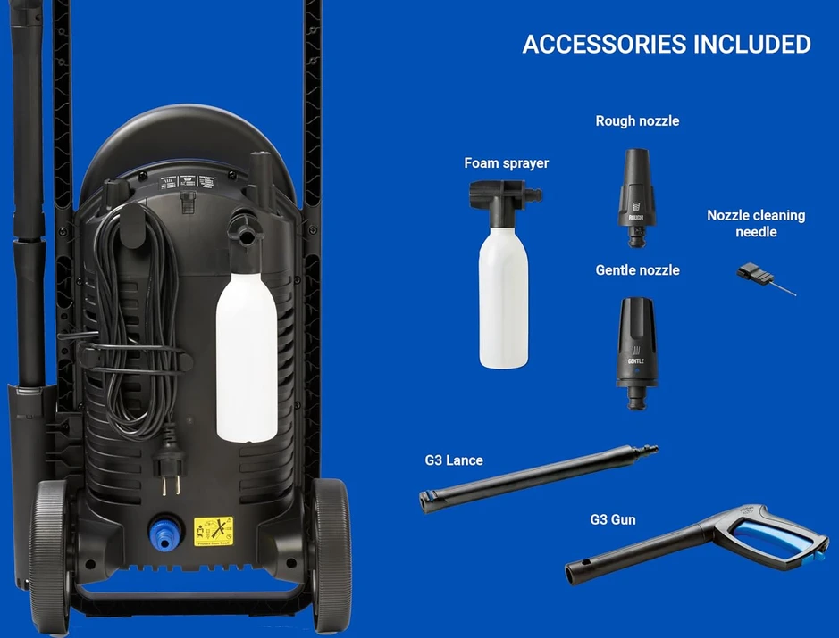 Nilfisk Core 140-6 PowerControl EU aukšto slėgio plovimo įrenginys Upright Elektrinis 474 l/h 1800 W Mėlyna