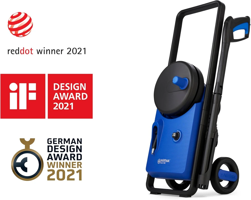 Nilfisk Core 140-6 PowerControl EU aukšto slėgio plovimo įrenginys Upright Elektrinis 474 l/h 1800 W Mėlyna
