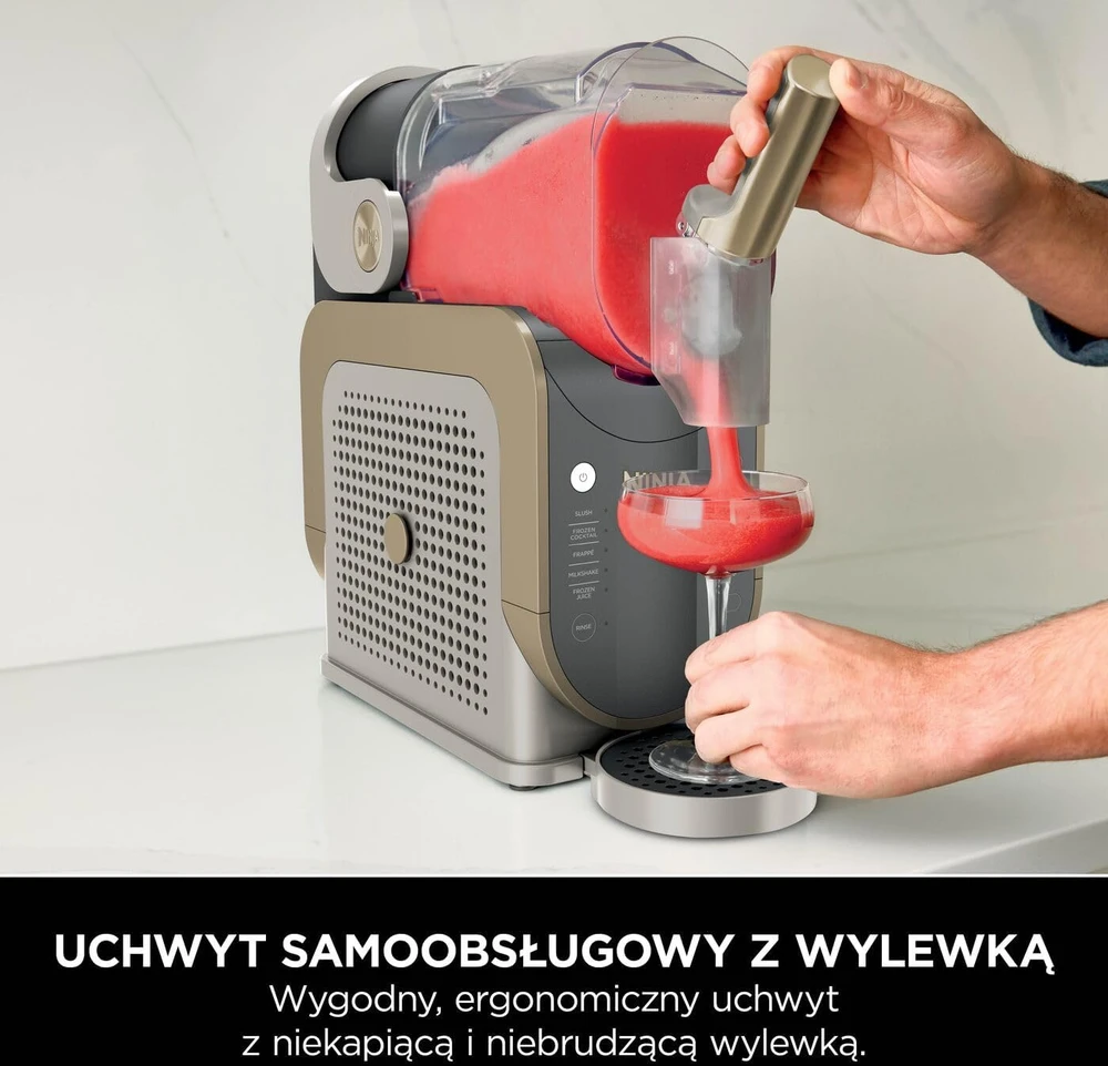 Ninja šaldytų gėrimų gaminimo aparatas, 1,9 l talpos, 5 režimai, WhisperChill, FS301EUSTGD