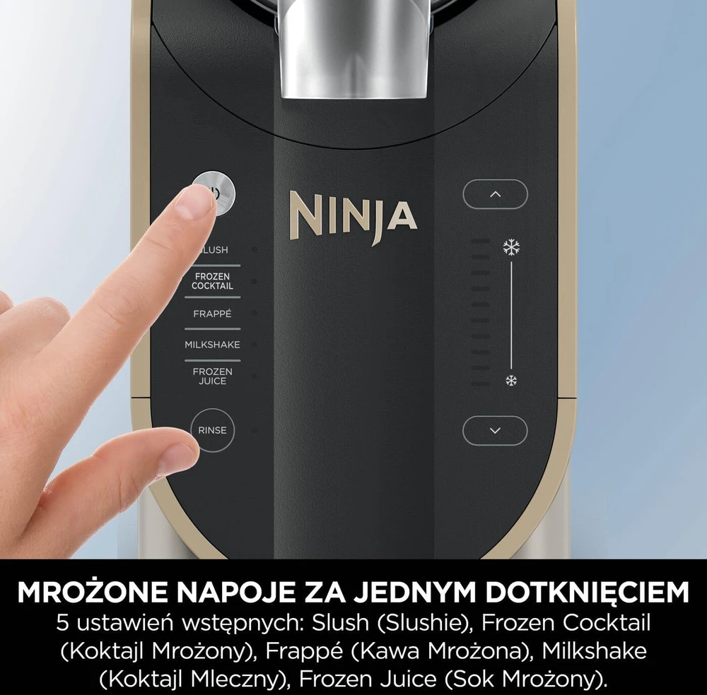Ninja šaldytų gėrimų gaminimo aparatas, 1,9 l talpos, 5 režimai, WhisperChill, FS301EUSTGD