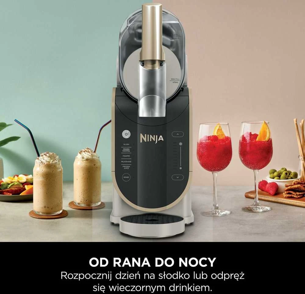 Ninja šaldytų gėrimų gaminimo aparatas, 1,9 l talpos, 5 režimai, WhisperChill, FS301EUSTGD