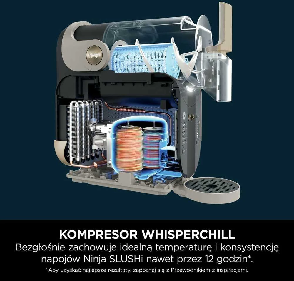 Ninja šaldytų gėrimų gaminimo aparatas, 1,9 l talpos, 5 režimai, WhisperChill, FS301EUSTGD