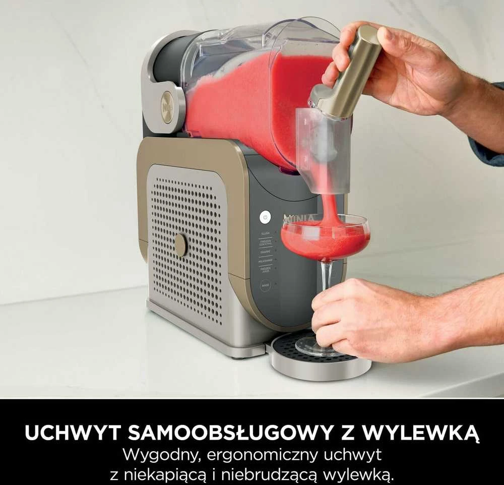 Ninja šaldytų gėrimų gaminimo aparatas, 1,9 l talpos, 5 režimai, WhisperChill, FS301EUSTGD