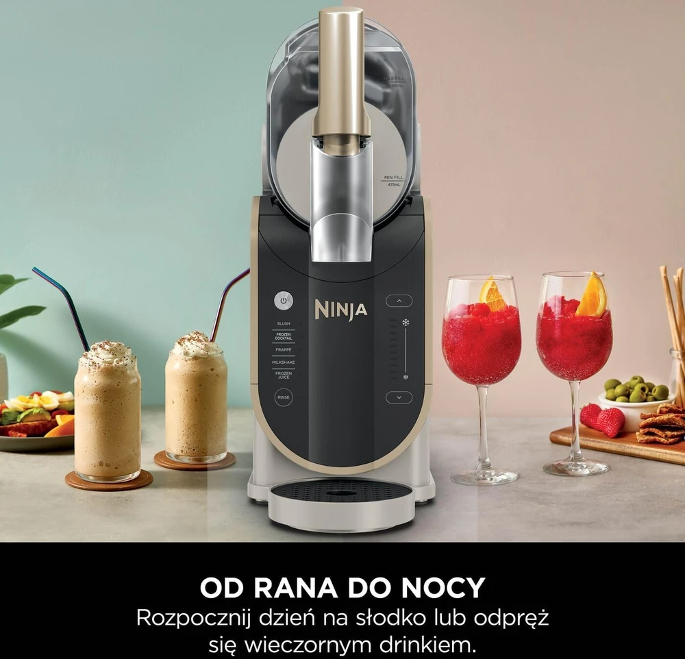 Ninja šaldytų gėrimų gaminimo aparatas, 1,9 l talpos, 5 režimai, WhisperChill, FS301EUSTGD