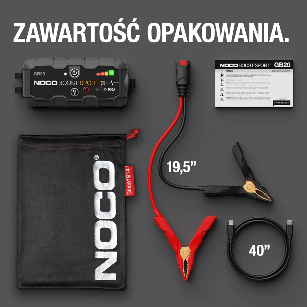 Transporto Priemonės Starteris - NOCO GB20 500 A