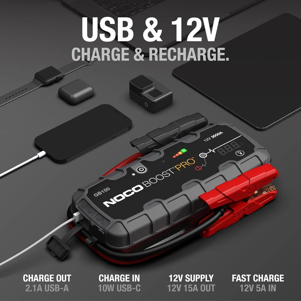 NOCO akumuliatoriaus paleidimo įrenginys Boost Pro 3000 A 12 V GB150