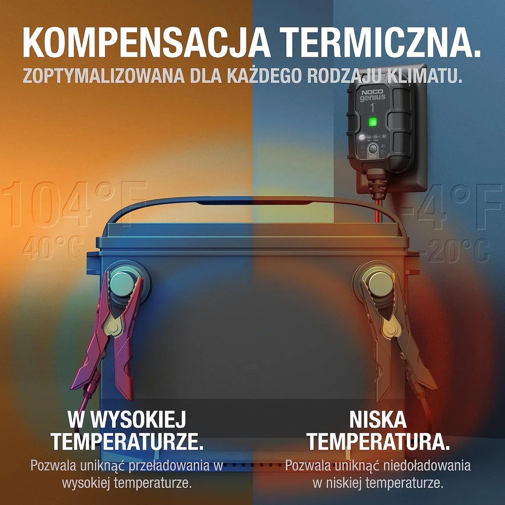 Noco GENIUS1EU 1A akumuliatoriaus įkroviklis