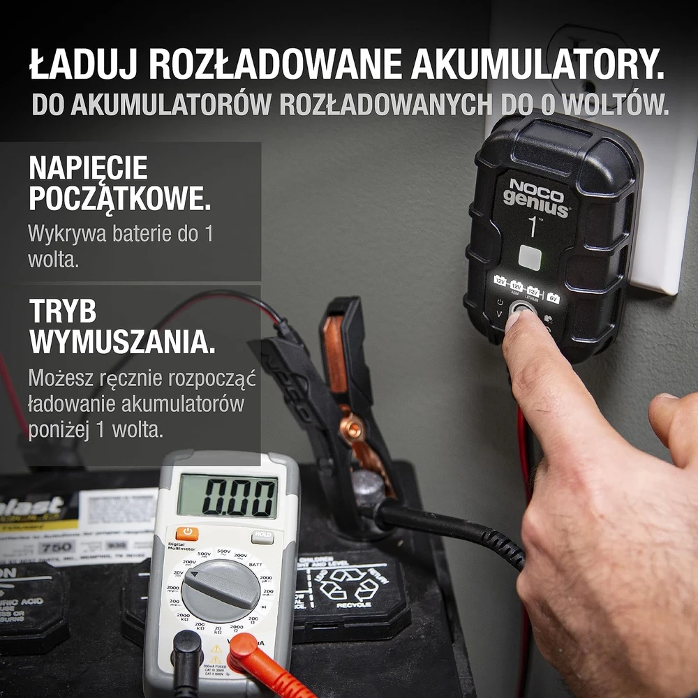 Noco GENIUS1EU 1A akumuliatoriaus įkroviklis