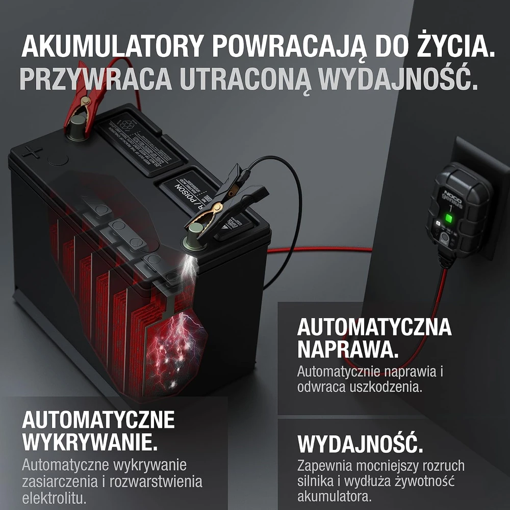 Noco GENIUS1EU 1A akumuliatoriaus įkroviklis