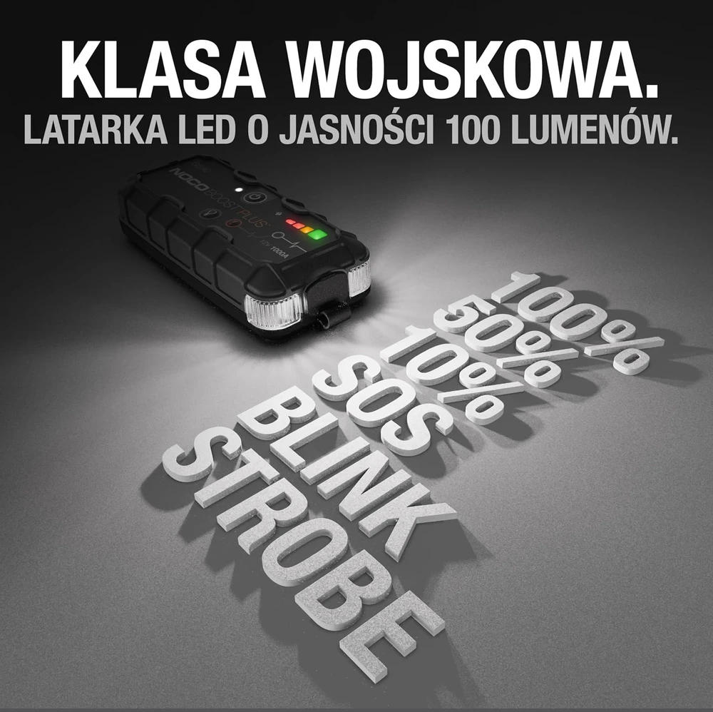 NOCO Boost Plus GB40 1000A 12V UltraSafe ličio automobilio užvedimo įrenginys su starto kabeliais