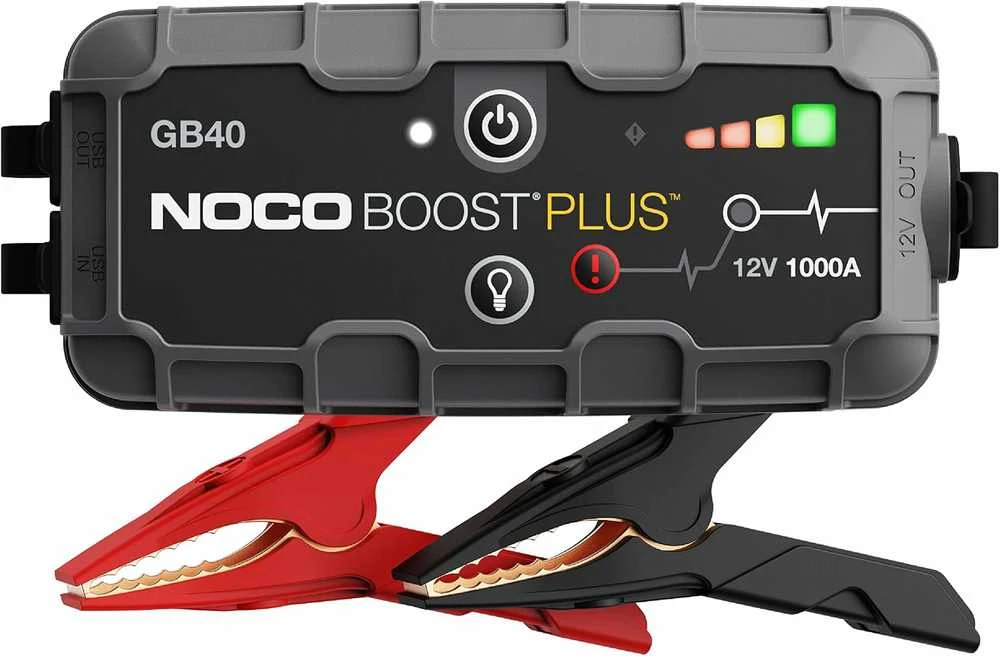 NOCO GB40 Boost 12V 1000A Jump Starter starteris su integruota 12V/USB baterija