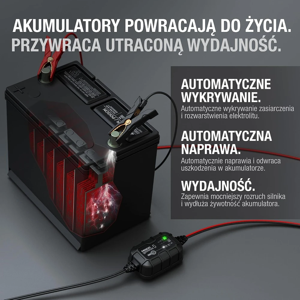 NOCO GENIUS5EU Išmanusis baterijų įkroviklis