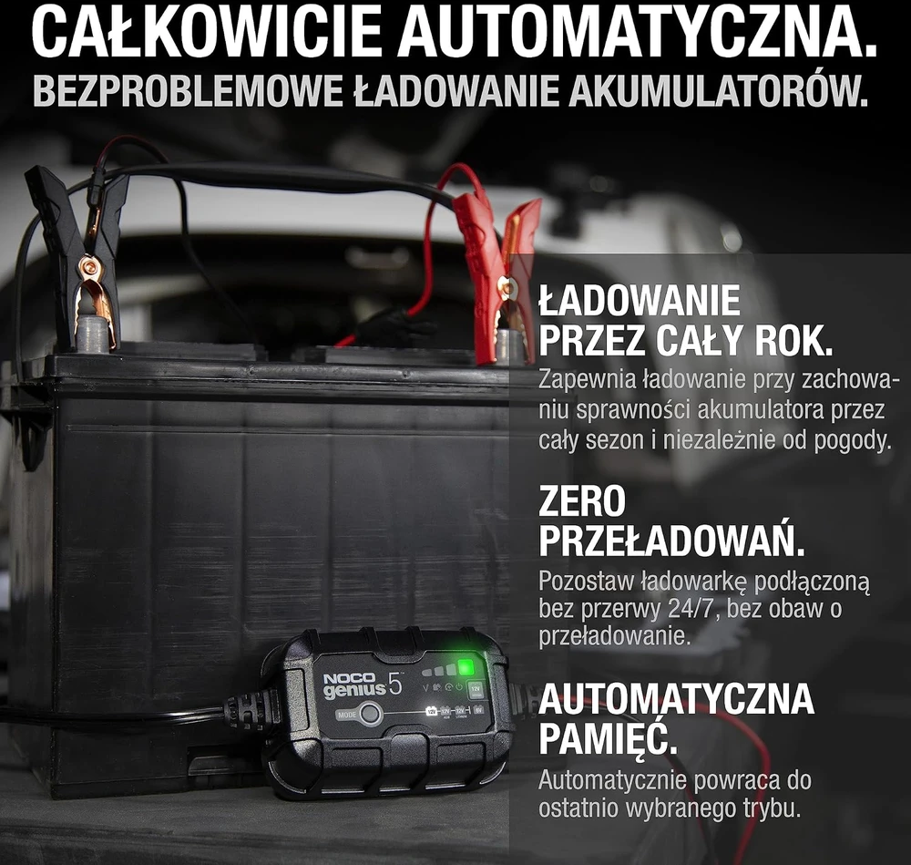 NOCO GENIUS5EU Išmanusis baterijų įkroviklis