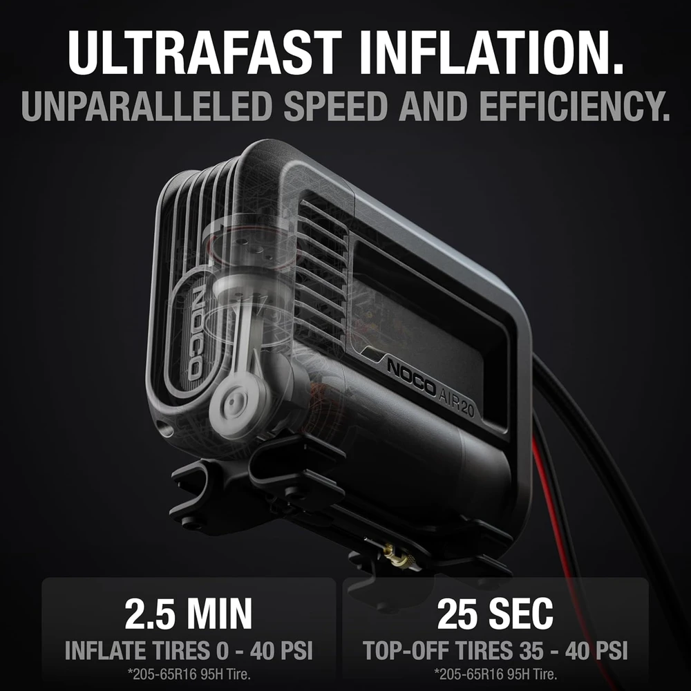 NOCO nešiojamas oro kompresorius padangoms 12 V 280 W 47 l/min AIR20
