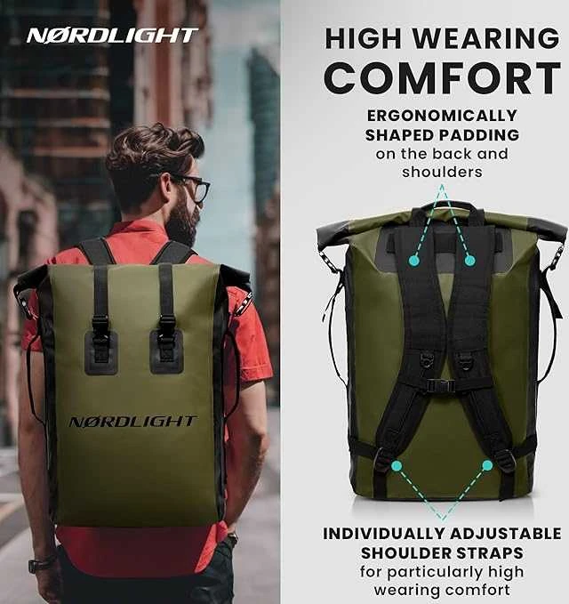 Nordlight Vandeniui atsparus krepšys 35 l