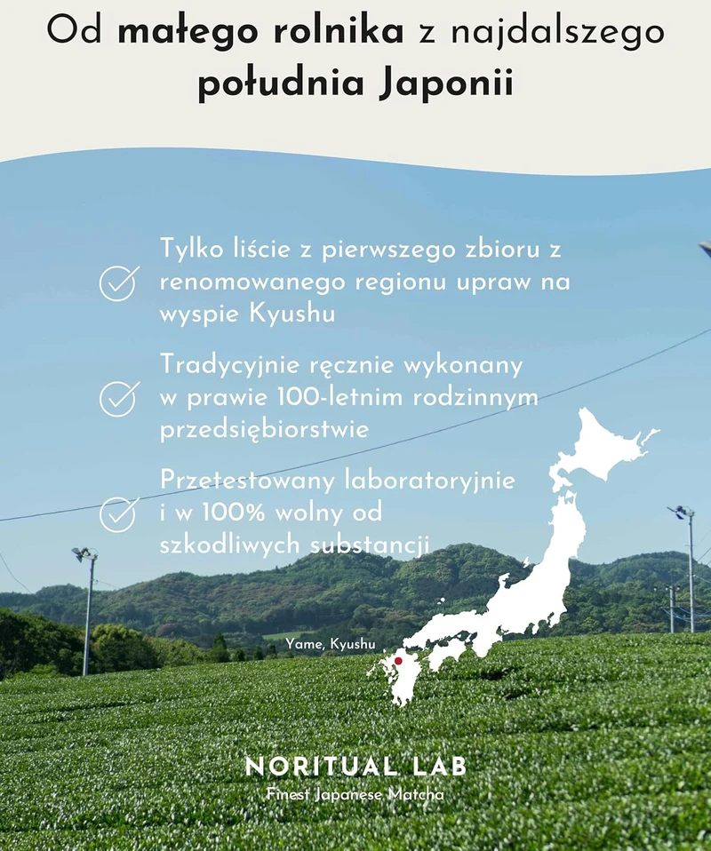 NORITUAL LAB ceremoninė žalioji „Matcha“ arbata milteliais, 40 g, iš Japonijos