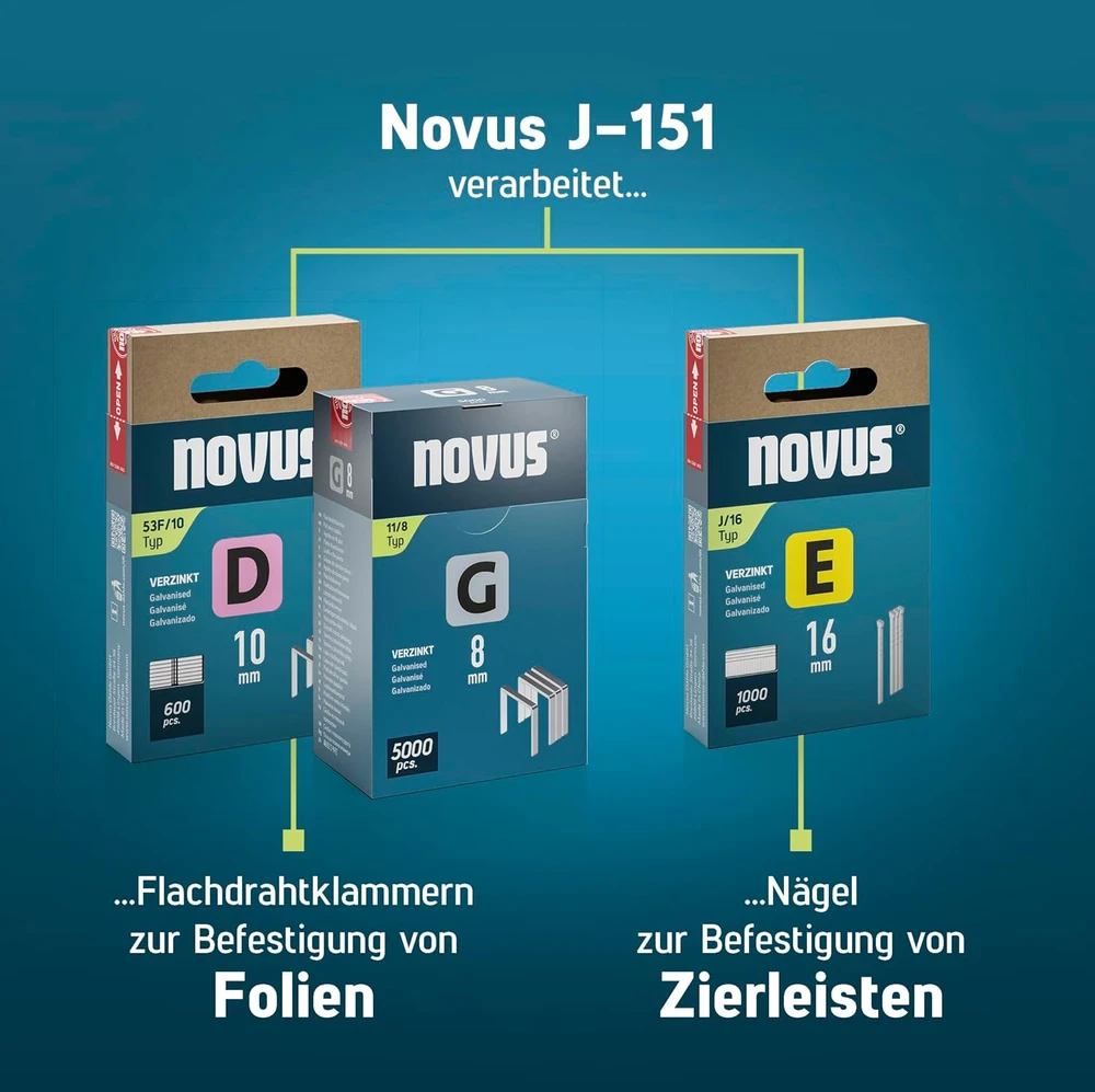Novus Tools elektrinis segiklis J-151, 7 lygių smūgio reguliavimas, 3 m laidas