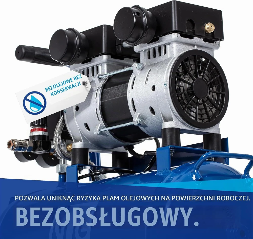 NTG tylus bealyvis oro kompresorius 1470 W, 24 l, 9 bar, KMP.1024