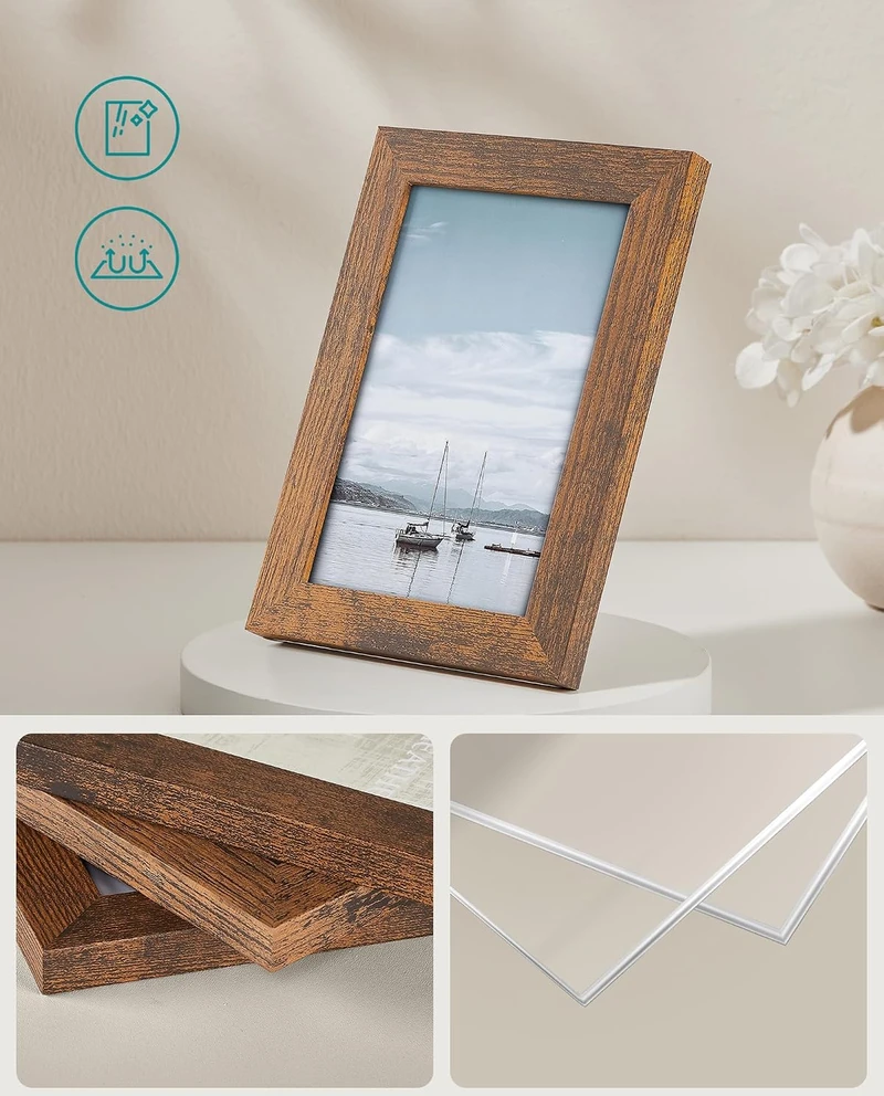 Nuotraukų rėmelis SONGMICS nuotraukų rėmelių rinkinys, 10 vnt., 20 x 25, 13 x 18 ir 10 x 15 cm
