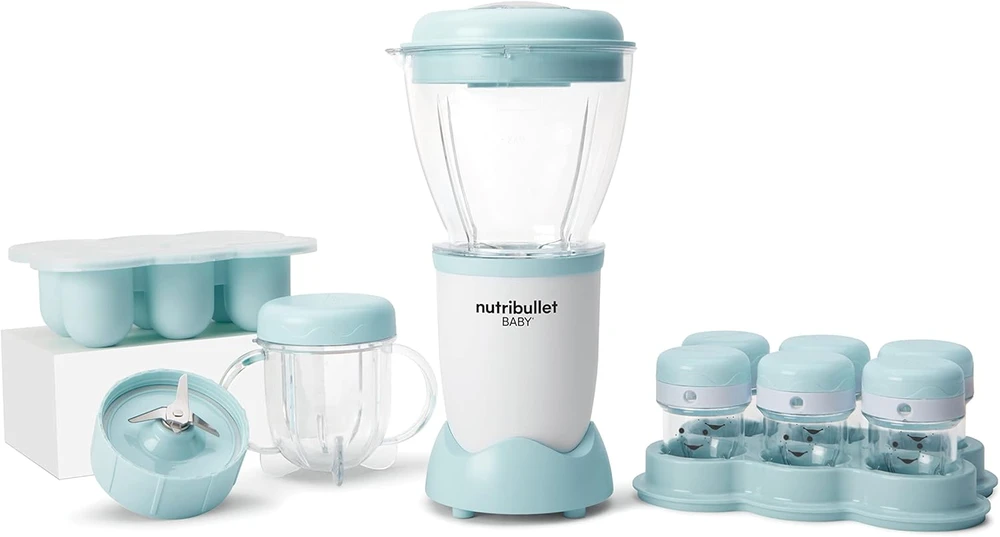 NutriBullet elektrinis kūdikių maisto smulkintuvas, 200 W galios, 900 ml talpos, NBY100