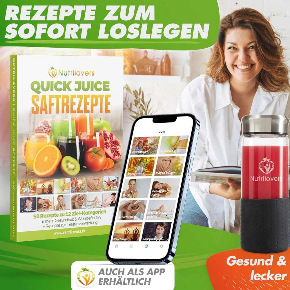 Nutrilovers sulčiaspaudė su plieniniu XXL sieteliu, išoriniu nuosėdų indu, 800 W, QUICK-JUICER MAX