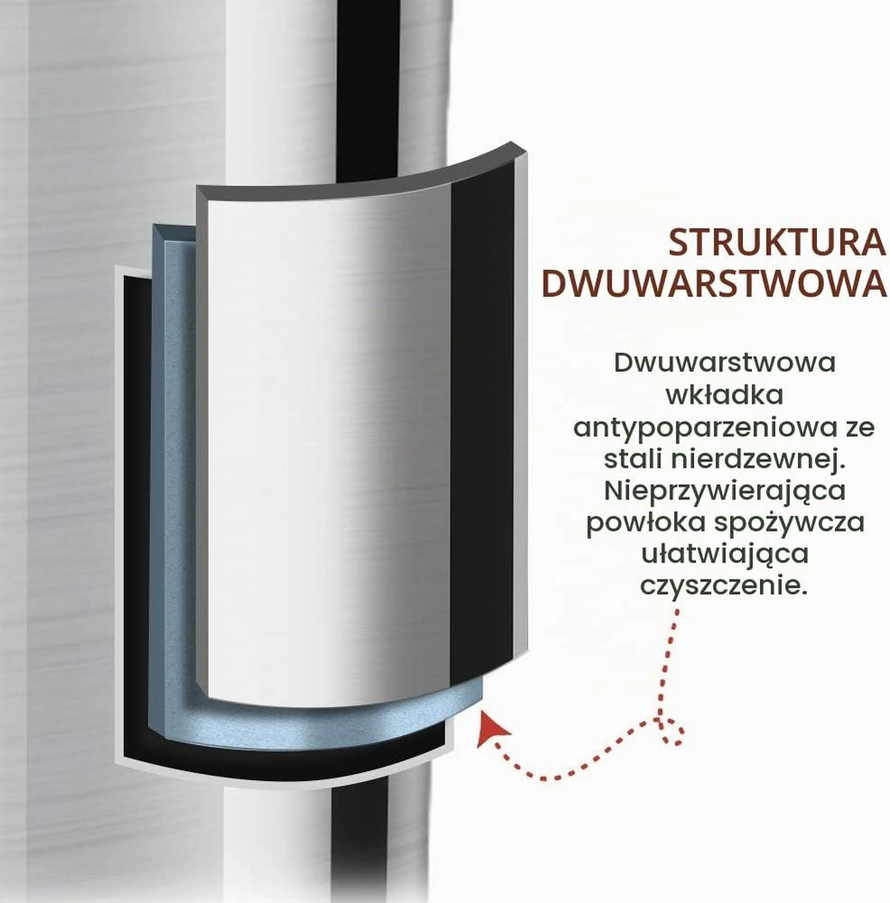 NWOUIIAY elektrinis pieno plakiklis 500 W, 240 ml, karštam ir šaltam pienui, MMF-003B