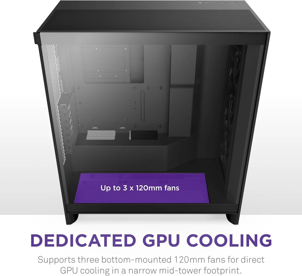Kompiuterio korpusas NZXT H7 Flow (2024), juodas