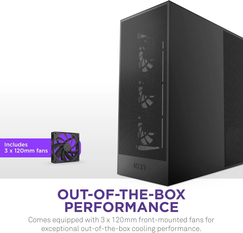 Kompiuterio korpusas NZXT H7 Flow (2024), juodas