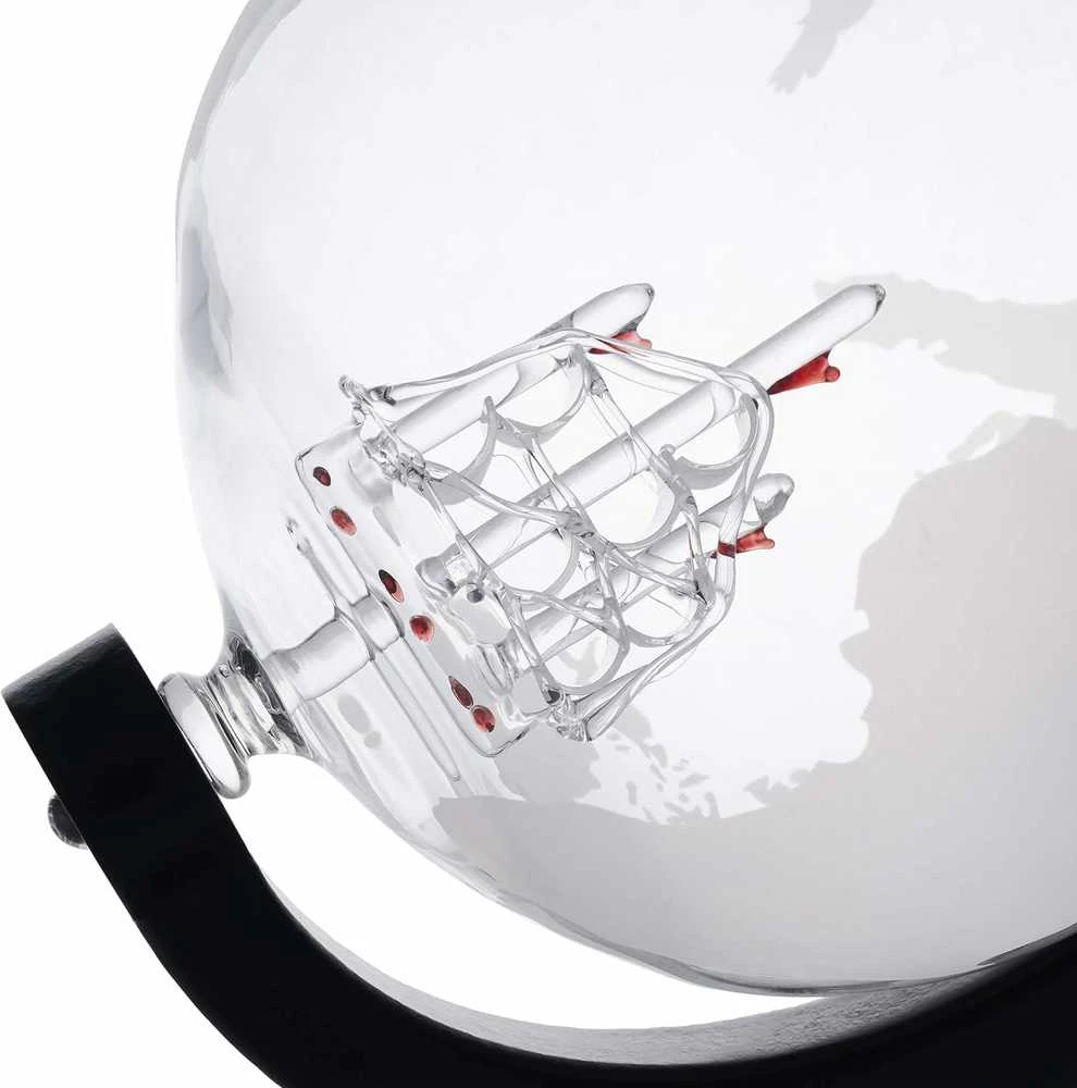Oak & Steel – „Globe“ viskio dekanteris