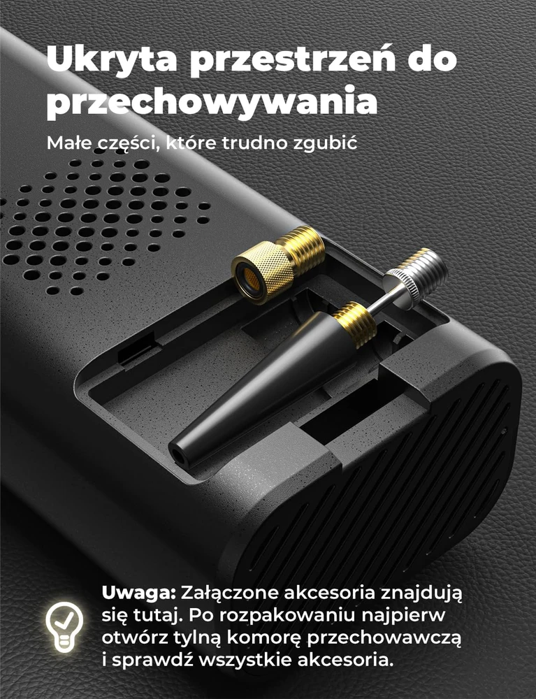 Oasser nešiojamas oro kompresorius 6000 mAh, 150 PSI, 12 V, MS22C-203B