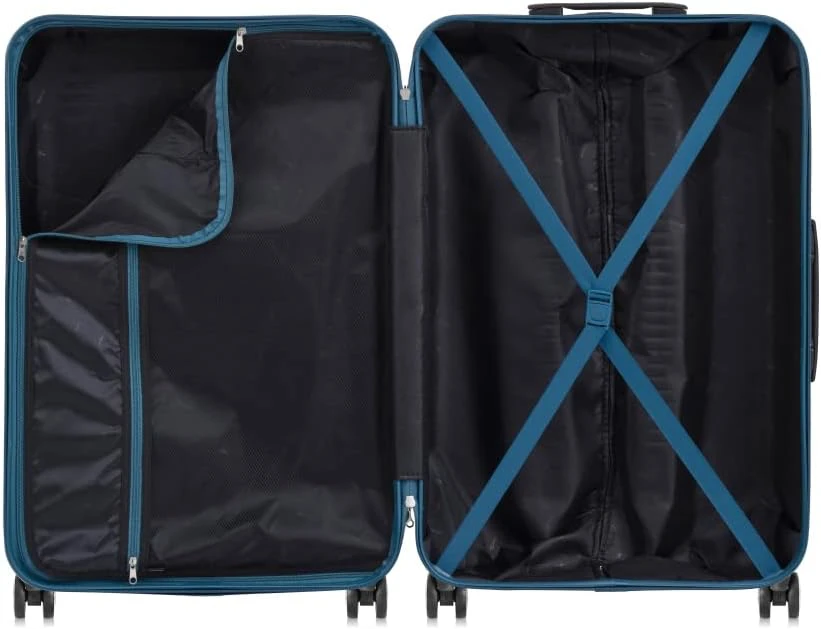 Kelioninis OCHNIK didelis kietas lagaminas, ABS korpusas, 97 l, 76 x 51 x 30 cm, mėlynas, WALAB-0040-61-28