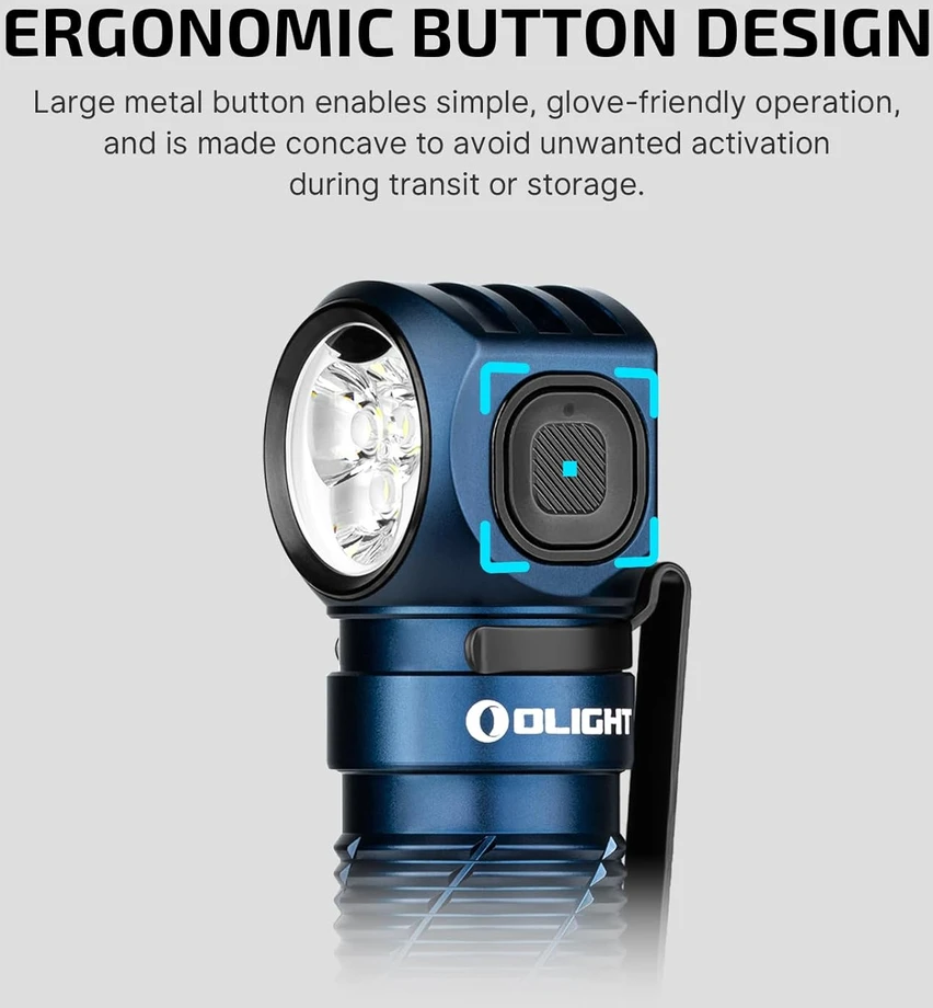 Olight LED prožektorius ant galvos, 3000 lm, 5000 mAh akumuliatorius, IP68, Perun 3