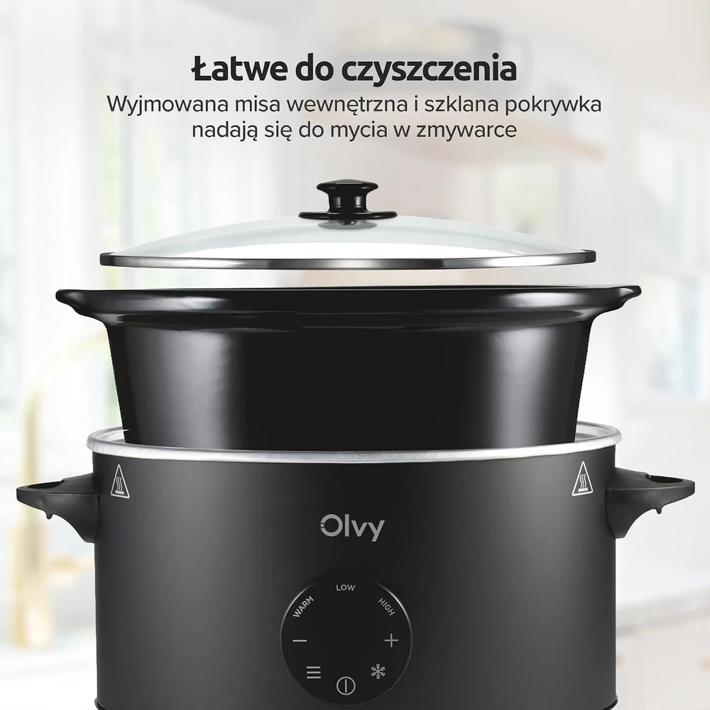 Olvy lėto virimo puodas 6 L su atitirpinimo funkcija ir 24 val. laikmačiu CESC0601
