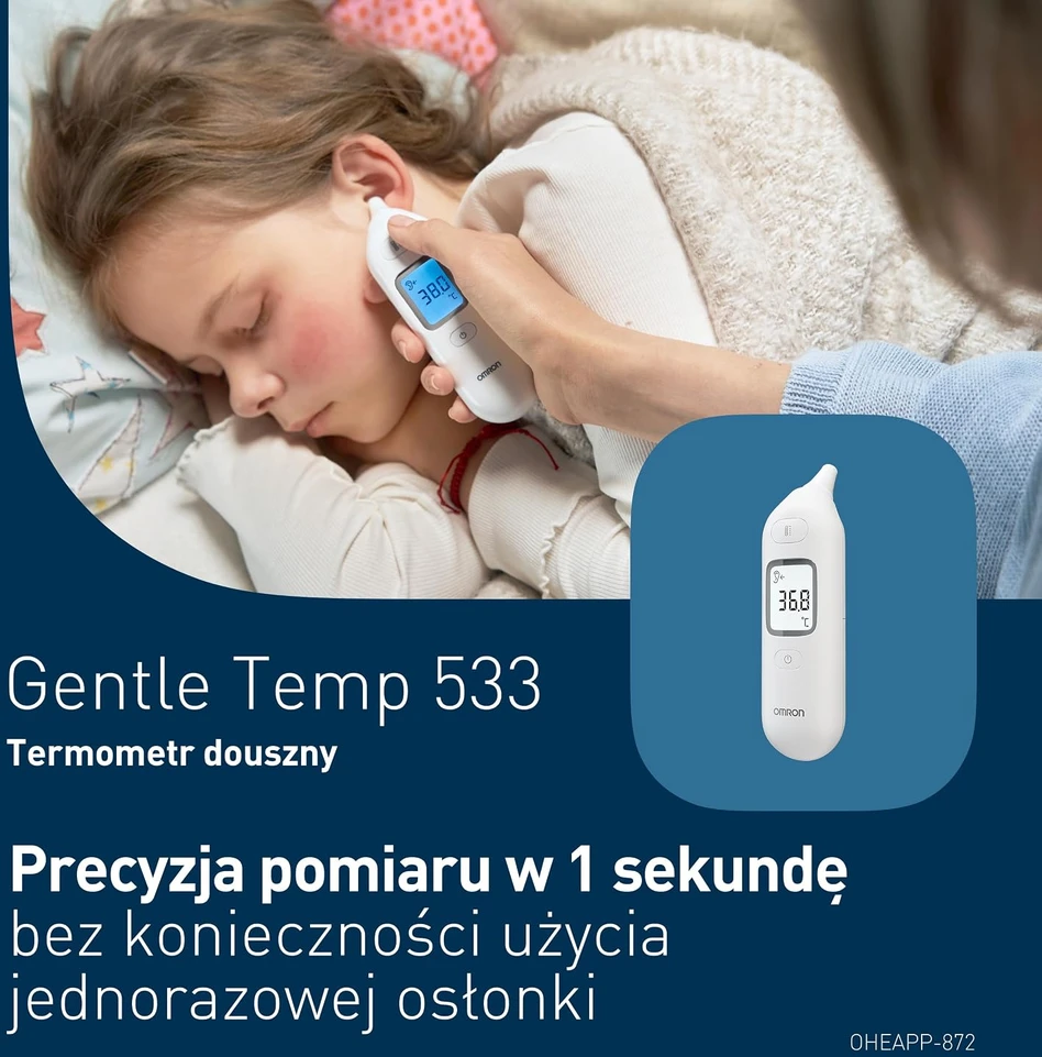 Omron ausinis infraraudonųjų spindulių termometras Gentle Temp 533 MC-E533-E