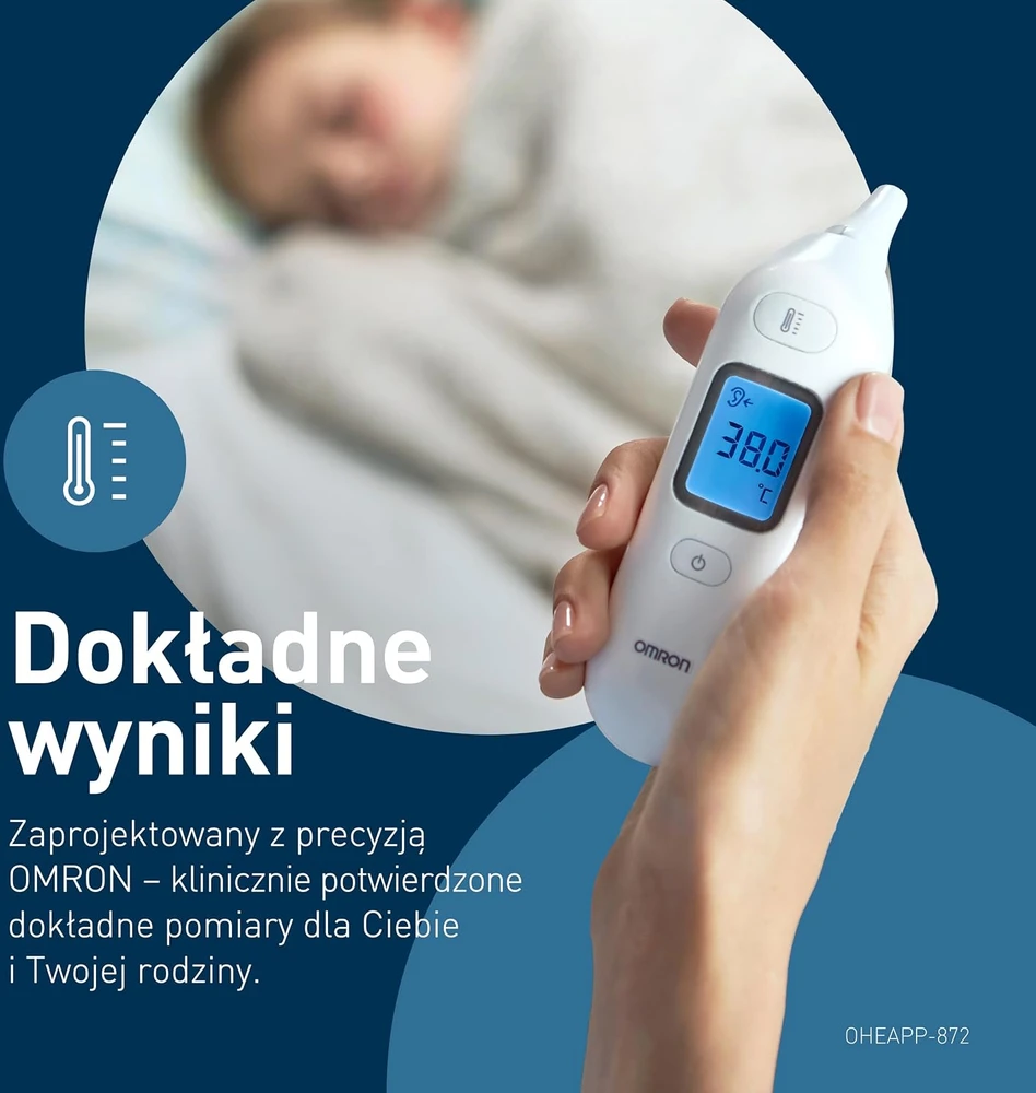 Omron ausinis infraraudonųjų spindulių termometras Gentle Temp 533 MC-E533-E
