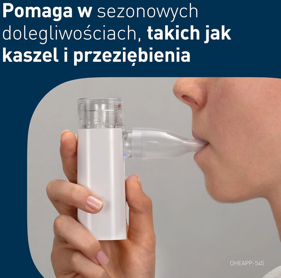 Omron nešiojamasis tinklinis nebulizatorius mini Air 360+ su Micro-USB įkrovimu
