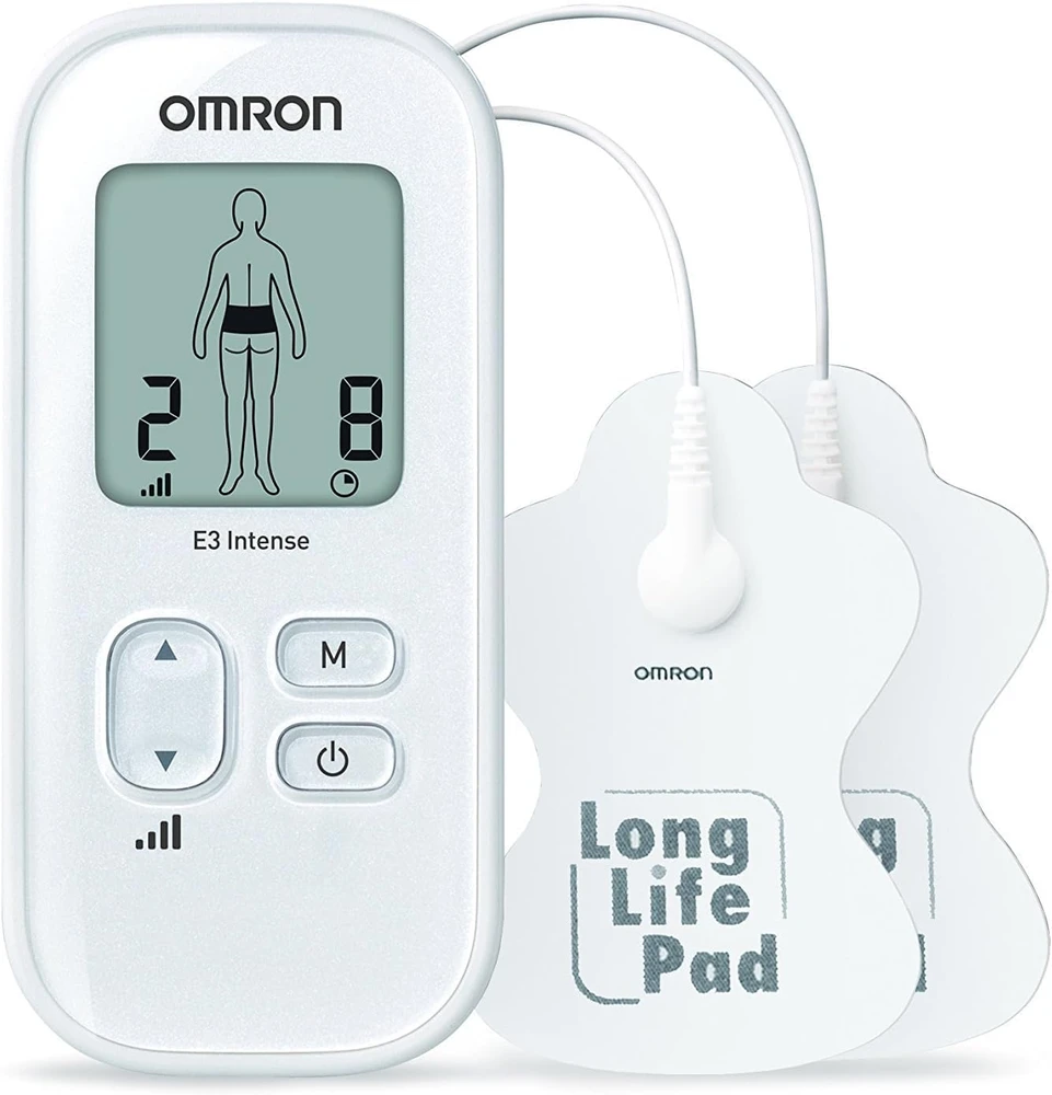 Omron E3 Intense HV-F021-E4W transkutaninė elektrinė nervų stimuliacija (TENS) Baltas