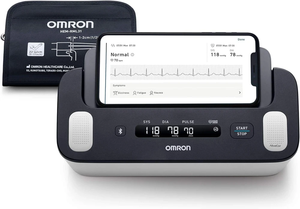 Kraujospūdžio matuoklis „Omron Complete“ viršutinio svirties automatinis