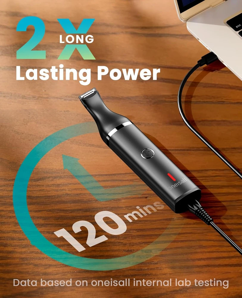 oneisall gyvūnų kailio kirpimo trimeris su 2 pjovimo galvutėmis, USB-C, C61