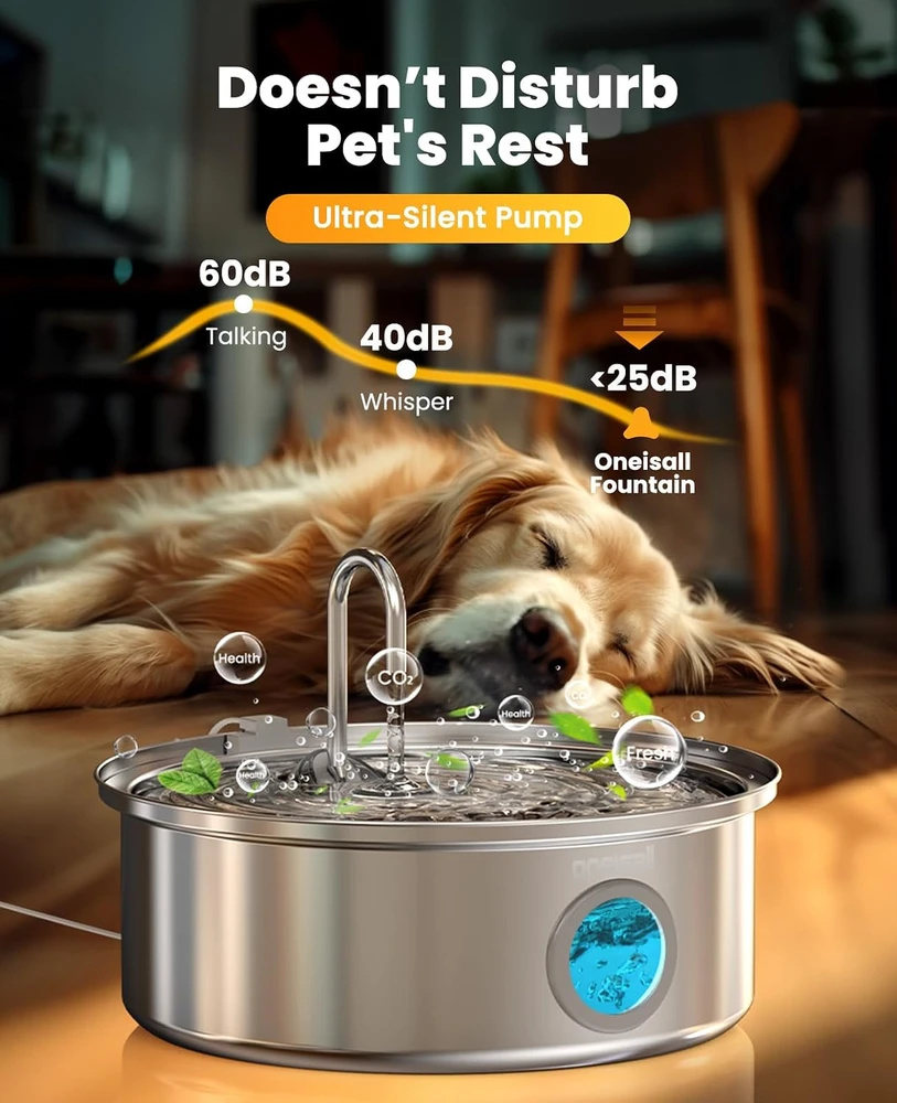 Intelligent 7L pet fountain/ drinker Oneisall PWF-002