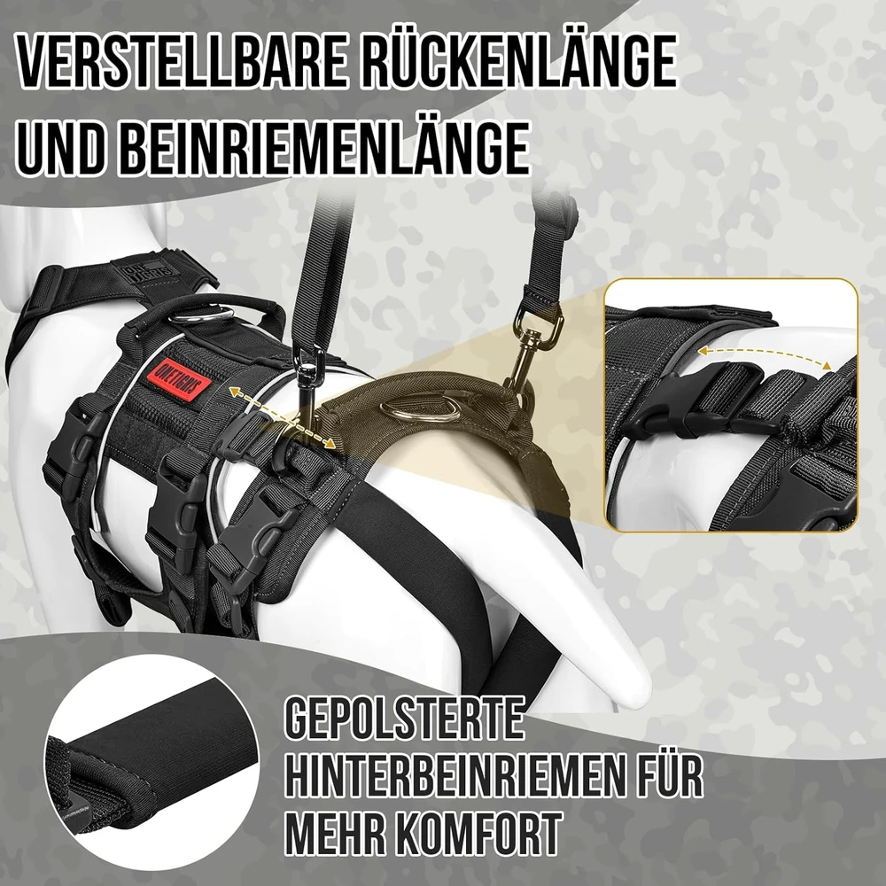 OneTigris SKYEWALKER šuns pakėlimo petnešos XL 39–64 kg DG-GBX41A-BKXL