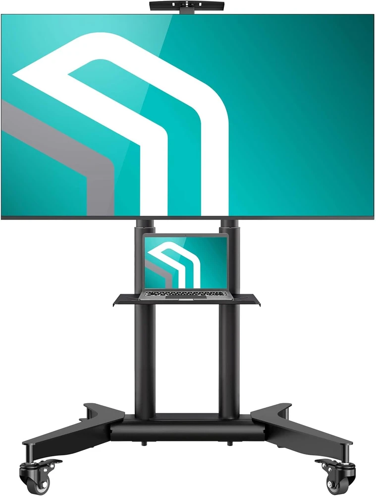 Onkron TV stovas su ratukais, skirtas 32–75" televizoriams, iki 60 kg, juodas, TS1571-B