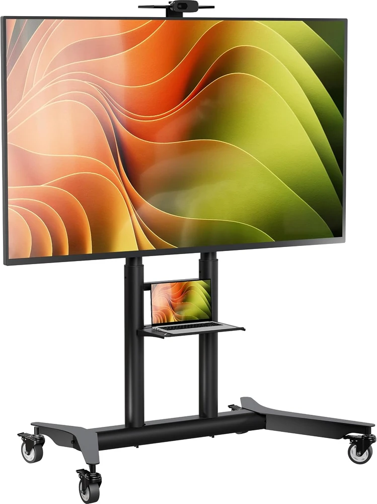 Laikiklis ONKRON mobilus televizoriaus stovas su ratukais 55–90 col., VESA 200 × 200–800 × 600, TS1871-B