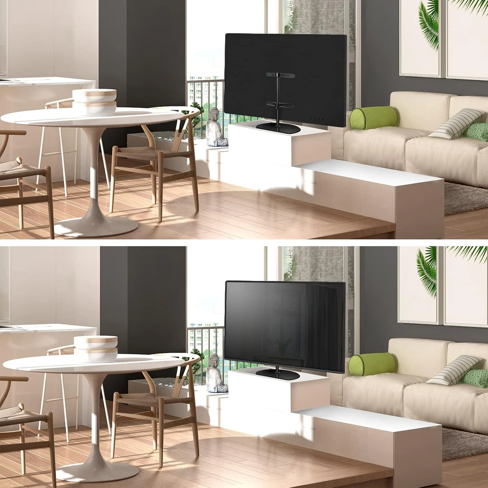 ONKRON televizoriaus stovas 32–65 colių ekranams iki 35 kg, VESA 100 × 100–400 × 400, PT2-B