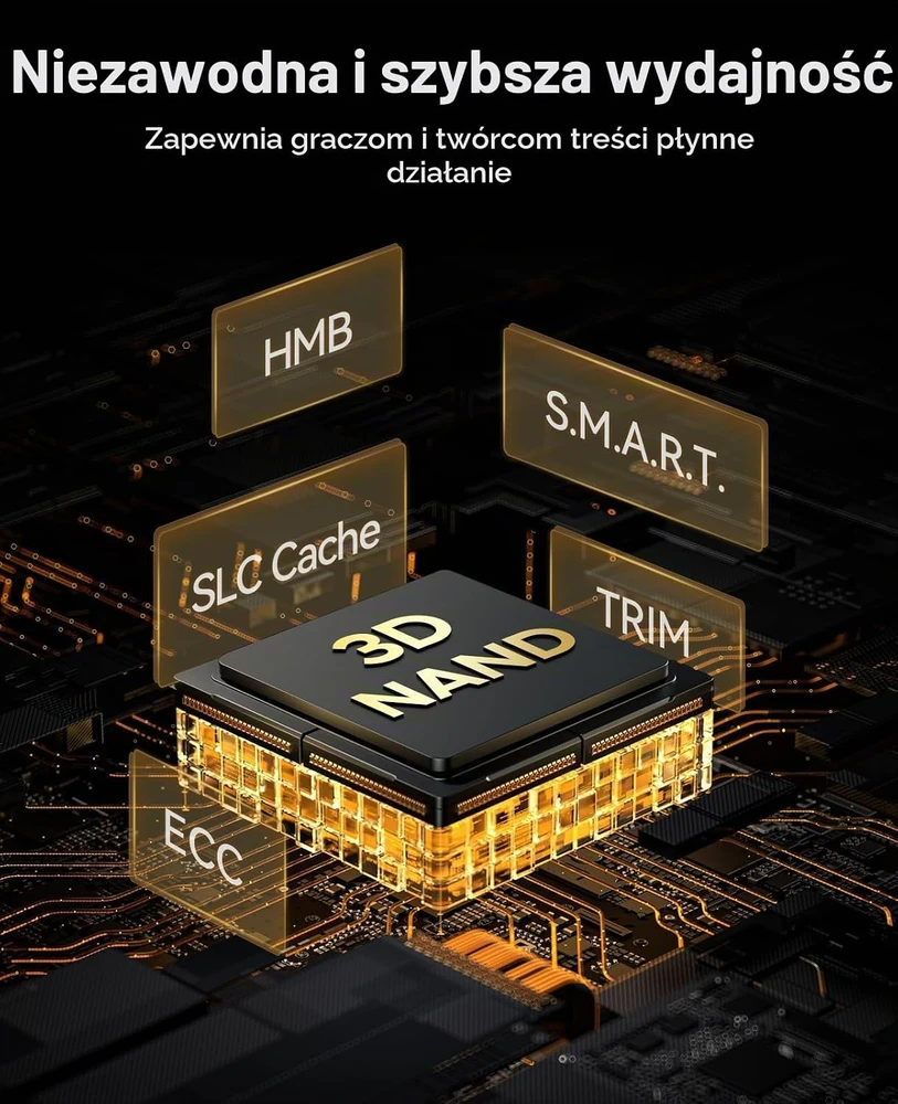ORICO vidinis 1 TB M.2 NVMe SSD, PCIe 4.0 x4, iki 7400 MB/s, e7400-1TB