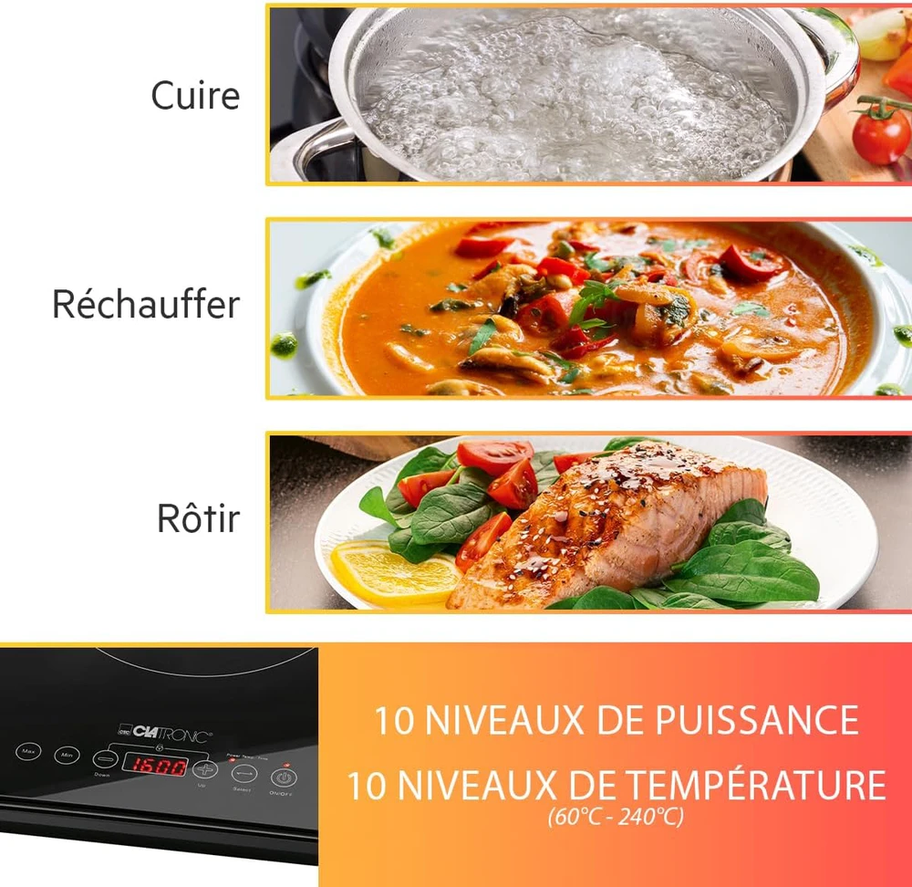 Mini viryklė Clatronic EKI 3569, 2000 W, juoda