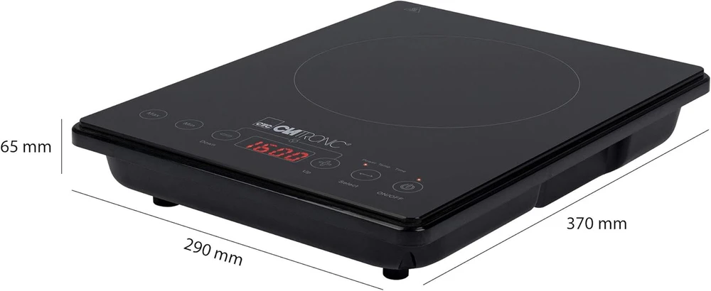 Mini viryklė Clatronic EKI 3569, 2000 W, juoda