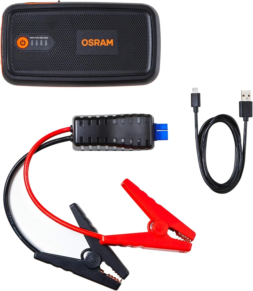 OSRAM ACE akumuliatorius-užvedėjas, ličio 13000 mAh, min srovė 300A. max srovė 1500A ,5V 2,4A,9V2.0
