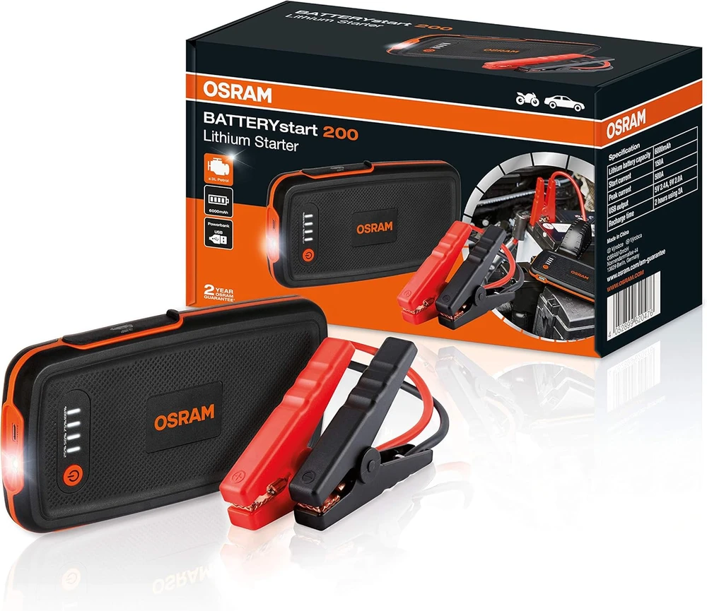 Prietaisas automobiliui užvesti Osram Starter 200